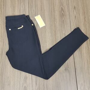 NWT Michael Kors Navy skinny cotton jeggings size P